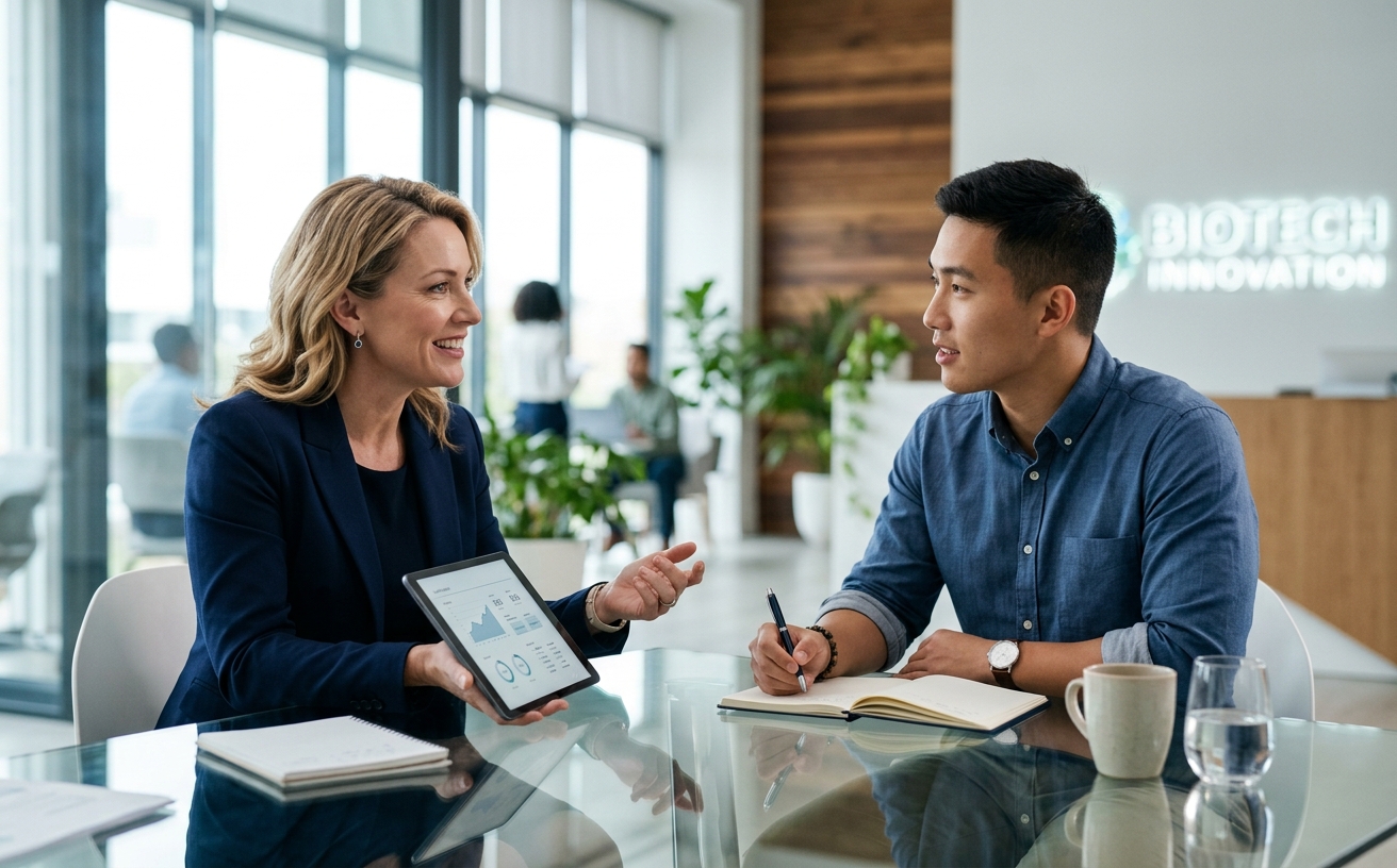 Manager et collaborateur en duo coaching